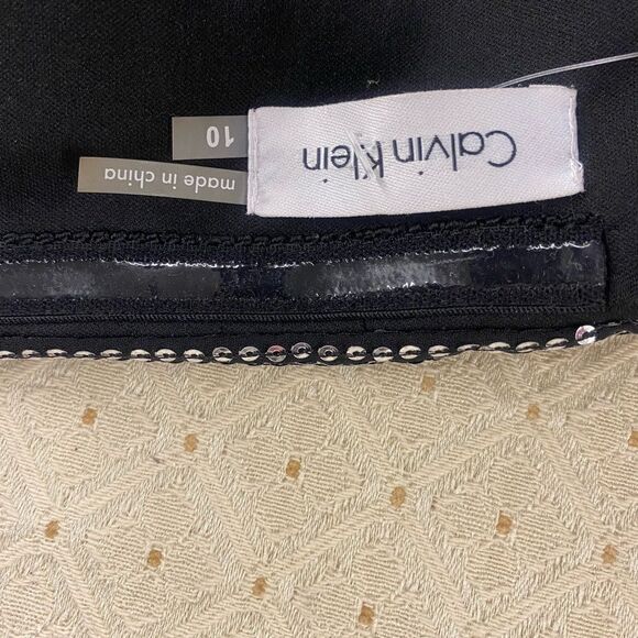 Calvin Klein Sz. 10 Black Strapless Evening Dress - Picture 6 of 6